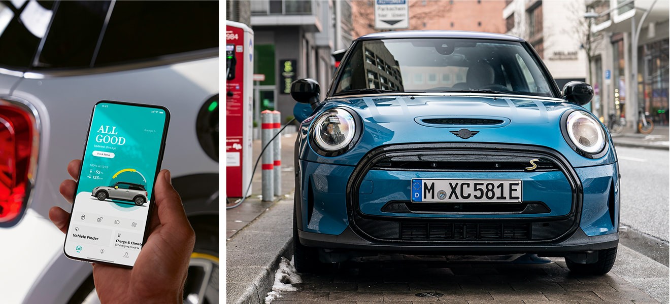 Along with the new operating system, the updated MINI App allows you to connect with your MINI remotely using your smartphone, and in the all-electric MINI Cooper SE, it also allows you to check in on your charging status and range.